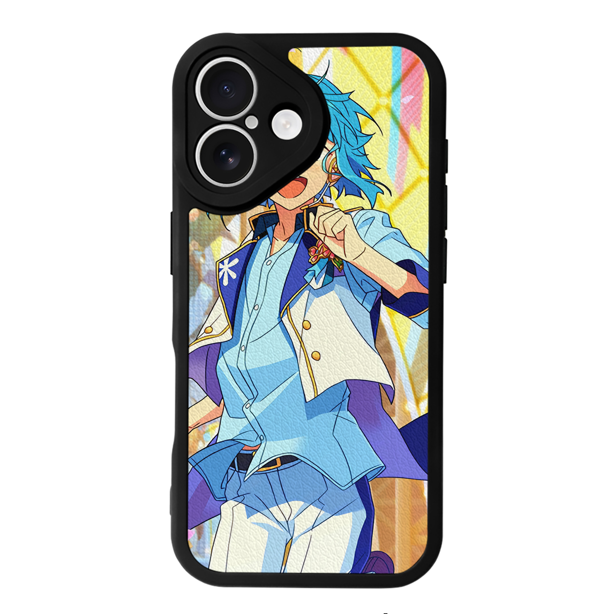 （画像用） あんさんぶるスターズ! Ensemble Stars 【iPhone 16シリーズ対応】シリコンスマホケース（レザー調） 材質：シリコン